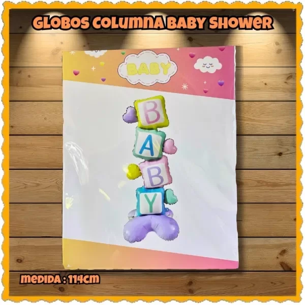 Producto - globo baby con base revelaciion de genero primer añito