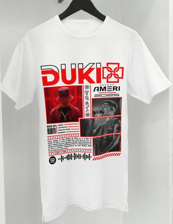 Producto - Plantilla para remera de Duki 2