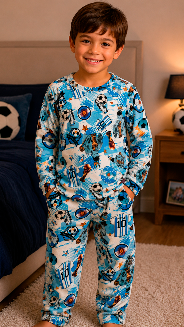 Producto - Conjunto pijama plush infantil- ARGENTINA