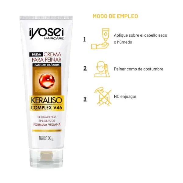 Producto - CREMA PARA PEINAR KERALISO - 150 grs. - 2