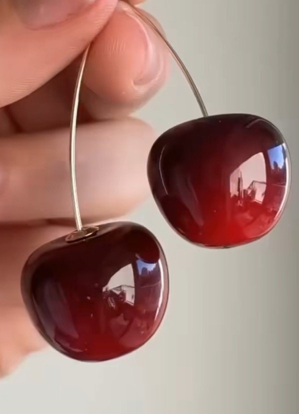 Producto - Aros cherry plateados
