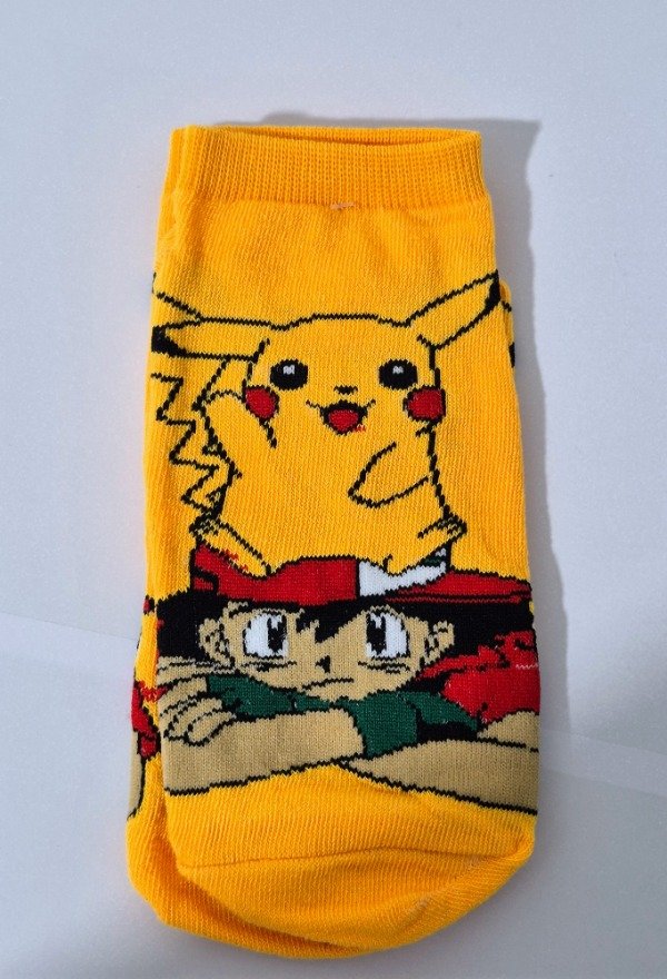Producto - Medias soquete Pokemon Pikachu con Ash