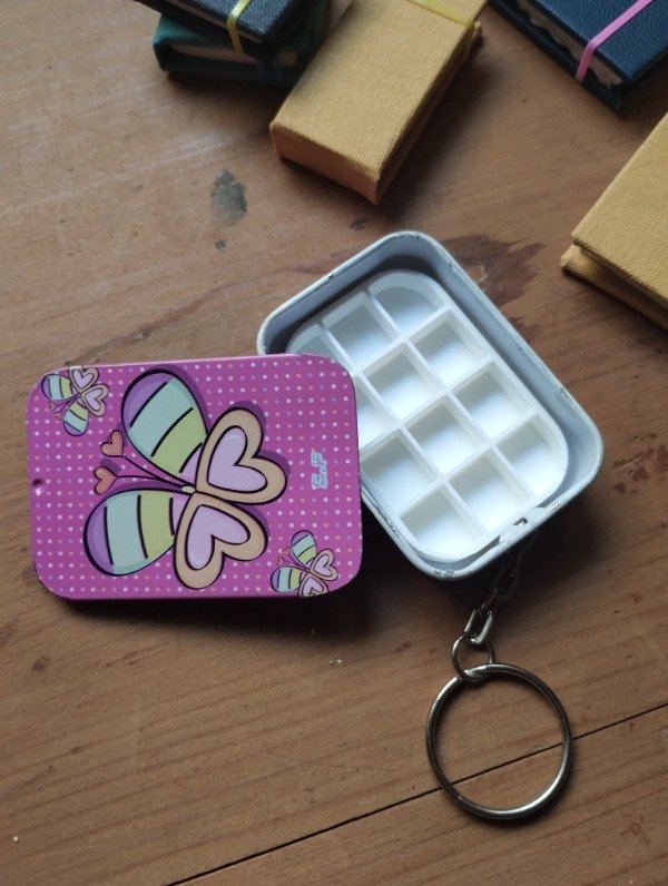 Producto - Mini paleta para acuarelas llavero