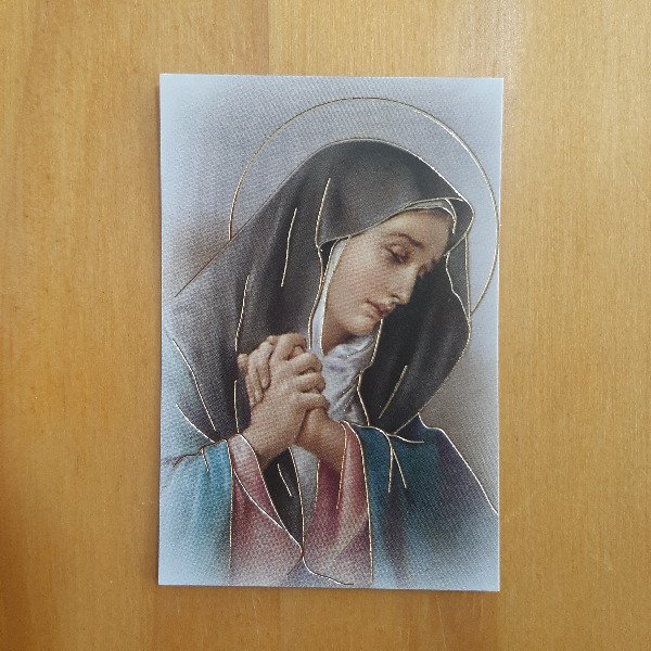 Producto - Estampa en oro Virgen Dolorosa - 0