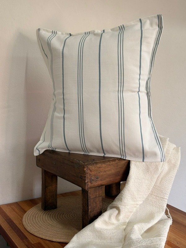 Producto - Almohadón Línea Tusor - "Raya Nautica"