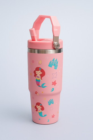 Producto - VASO ACERO INOXIDABLE CON MANIJA Y PICO MOTIVO SIRENA