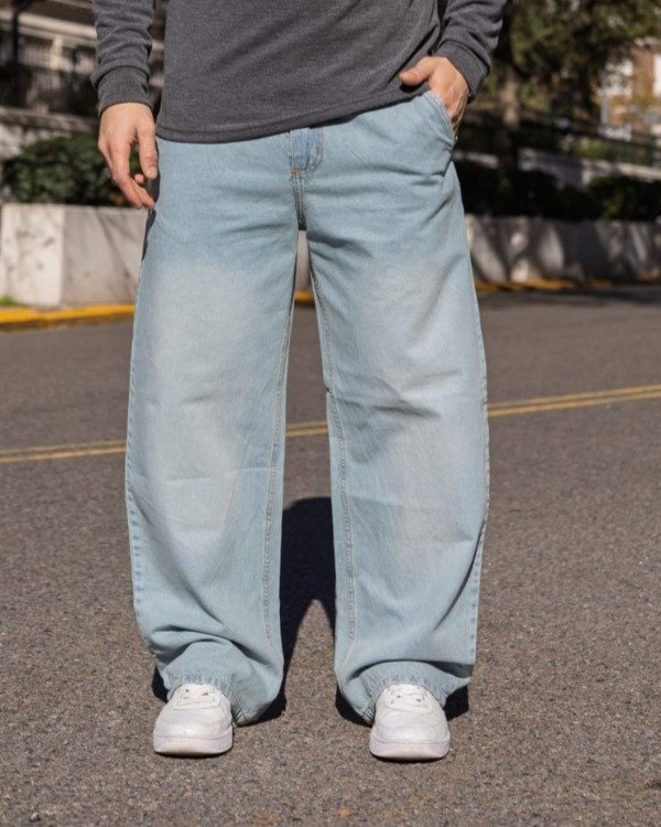 Producto - Jean Baggy Celeste Oxido - 0