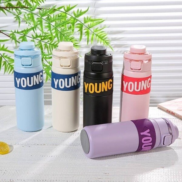 Producto - BOTELLA TERMICA YOUNG HERMETICA DEPORTIVA ACERO INOXIDABLE 650ML - 0