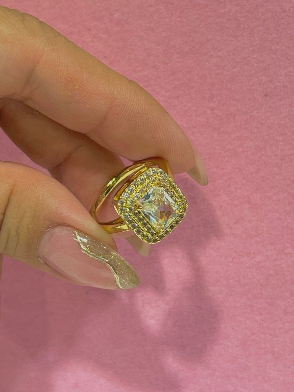 Producto - ANILLO Lumen  GOLD MICROPAVE