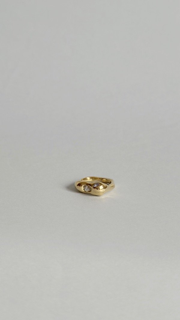 Producto - Anillo piedras cubic bronce - 0