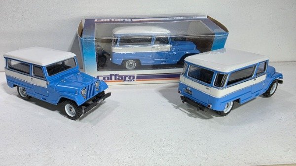 Producto - JEEP CARROZADO CELESTE 1/64