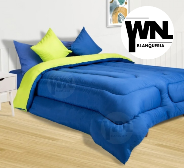 Producto - ACOLCHADO LISO 2 Y MEDIA REVERSIBLE BÁSICO