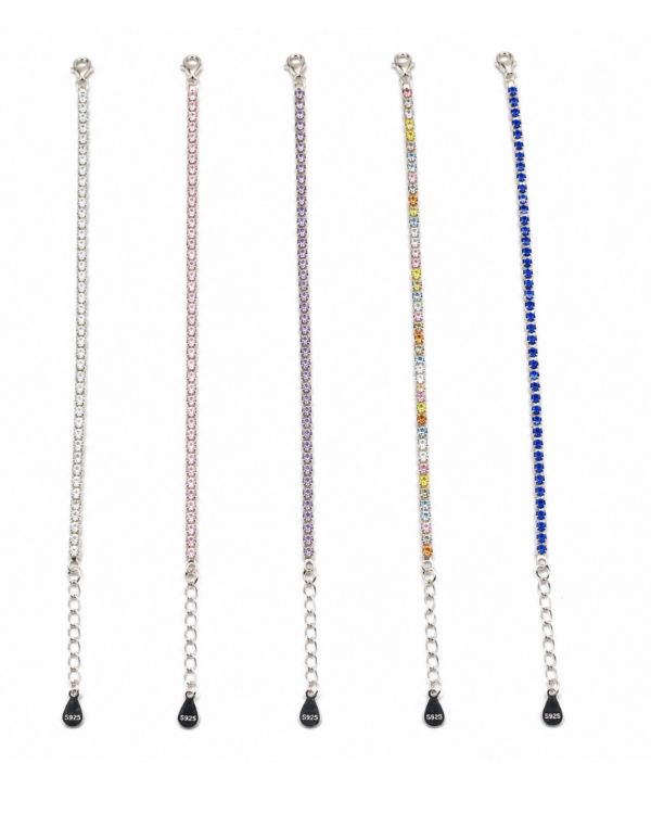 Producto - Pulsera Sin-Fin con Zircones engarzados (colores varios) - 0