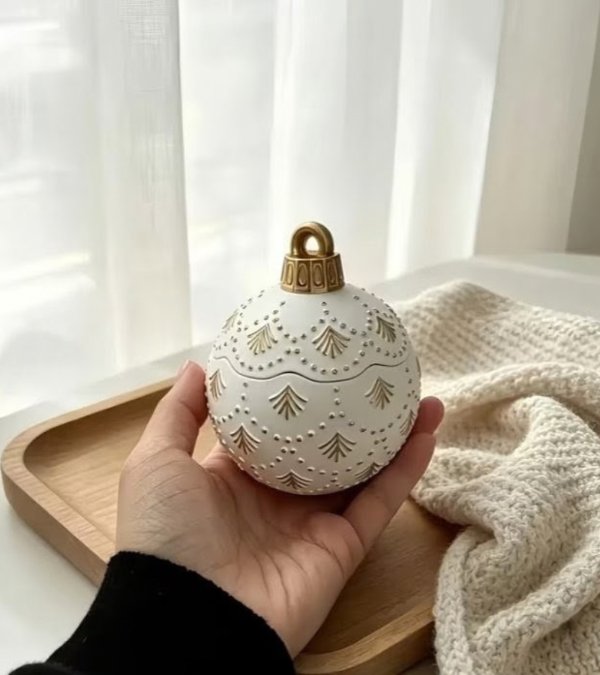 Producto - Molde Alhajero/Portavela Esfera de Navidad - 3