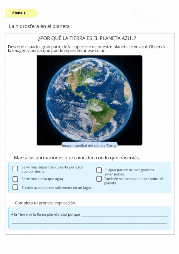 Producto - EL AGUA Y LA TIERRA: 5to GRADO - 1