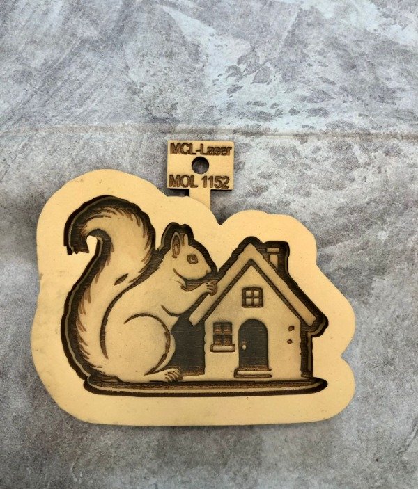 Producto - MOl 1152 Molde arilla y casita 8 cm