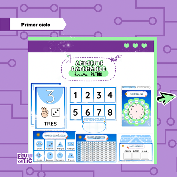 Producto - AMBIENTE MATEMÁTICO - DISEÑO PATRIO - PRIMER CICLO