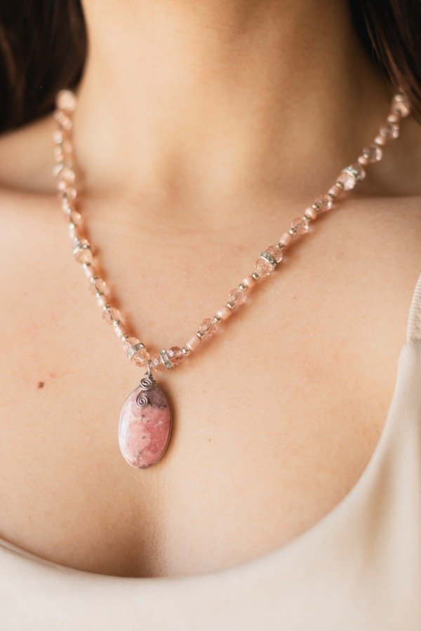Producto - Collar Rodocrocitas cristal - 0