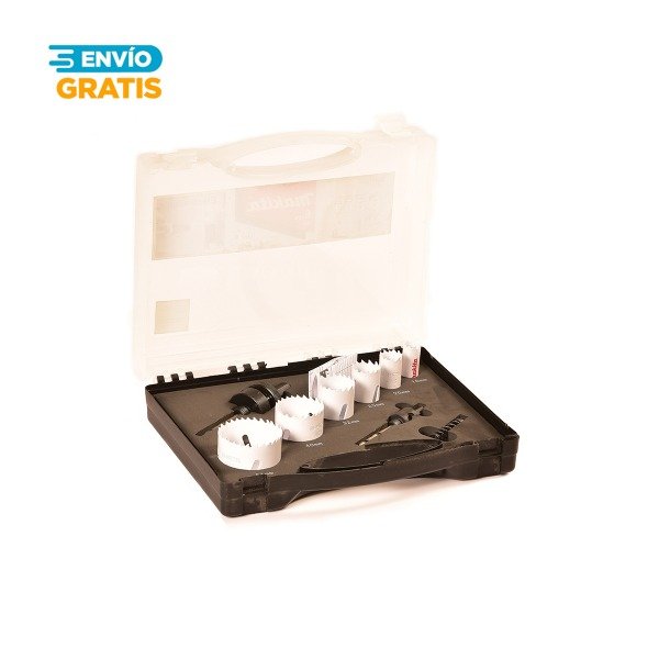 Producto - Set de 6 sierras copas bi-metálicas Makita D-47123 para electricistas