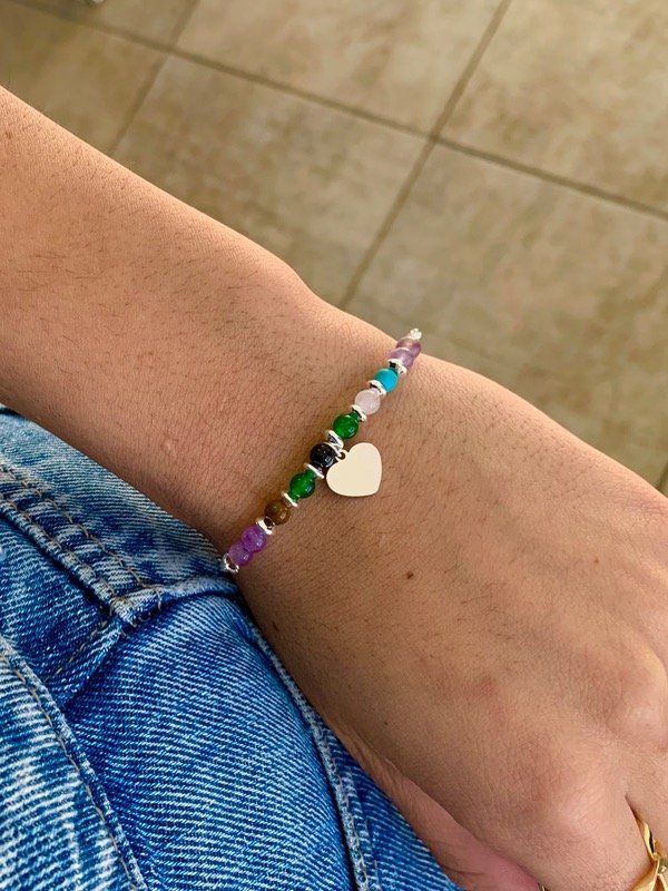 Producto - Pulsera colores dije corazón