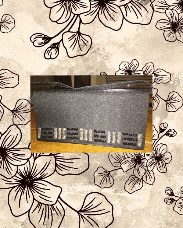 Producto - Sobre de fiesta forrado y bordado Negro