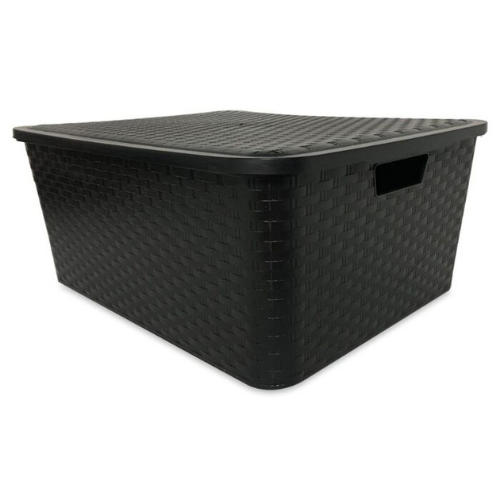 Producto - Organizador Plástico Negro C/Tapa