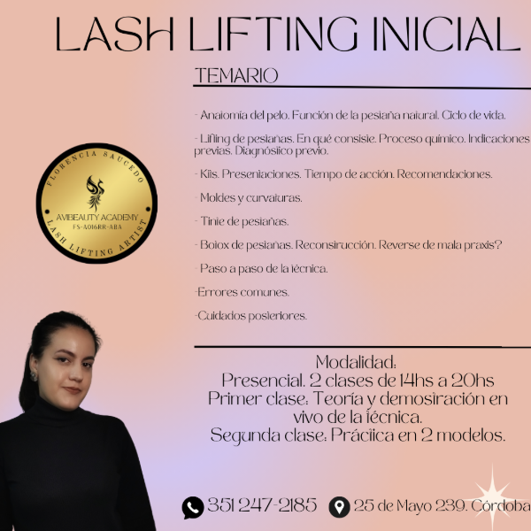 Producto - CURSO LIFTING DE PESTAÑAS