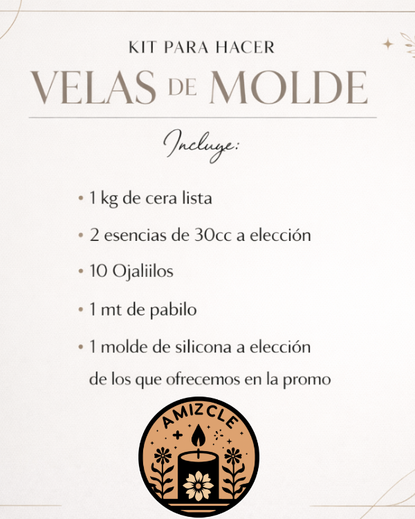 Producto - KIT PARA HACER VELAS DE MOLDE