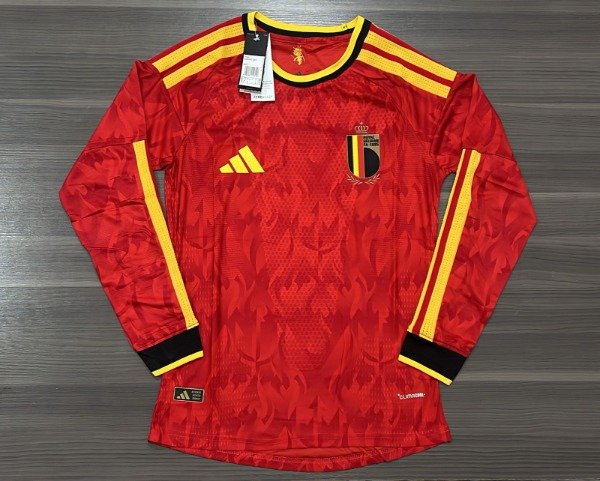 Producto - BELGICA TITULAR 2026 MANGA LARGA VERSION JUGADOR TALLES(S/ M/ L/ XL)