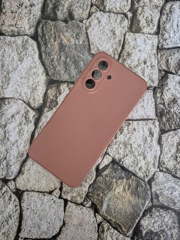 Producto - Funda tpu simil cuero Samsung A17 marrón