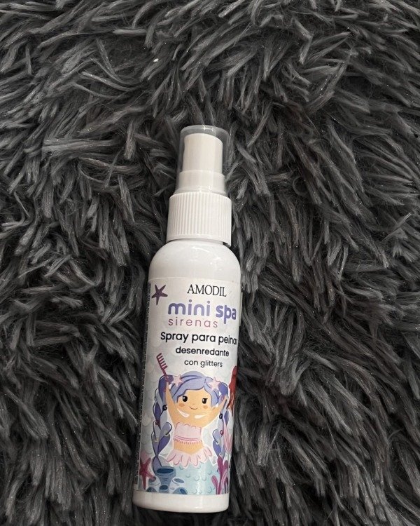 Producto - Mini spa spray para peinar desenredante con glitter