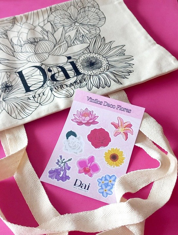 Producto - Pack Tote y Vinilos Florecer
