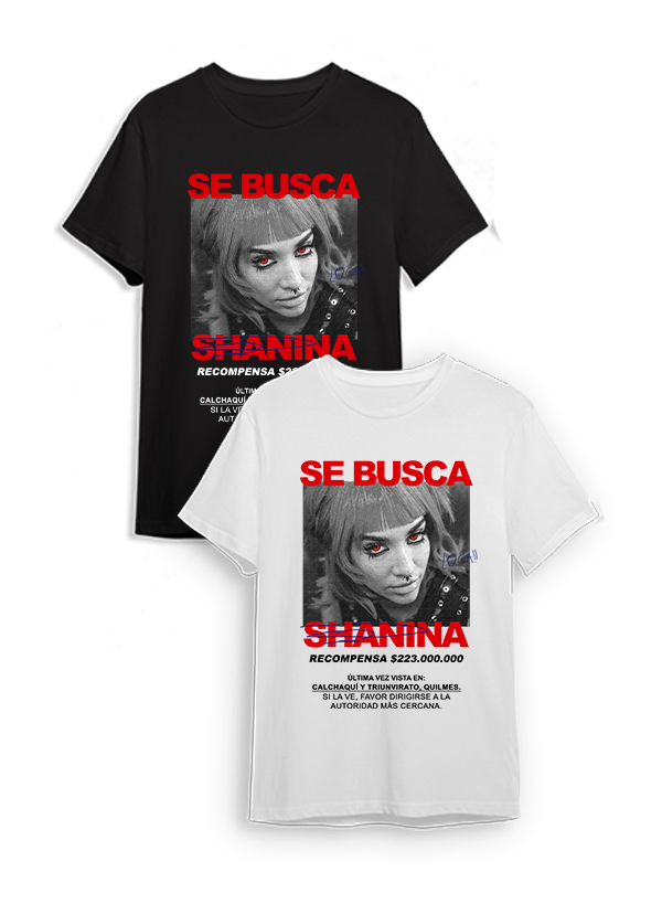 Producto - Remera Se busca Shanina - Maria Becerra