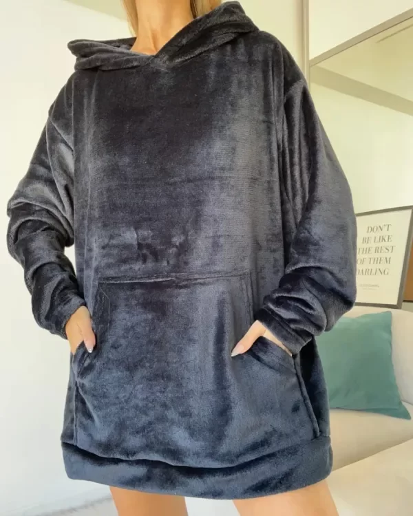 Producto - Maxi Buzo Liso Polar Soft "Negro"