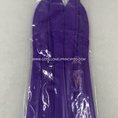 Producto - Cuchillo Plástico Violeta x10
