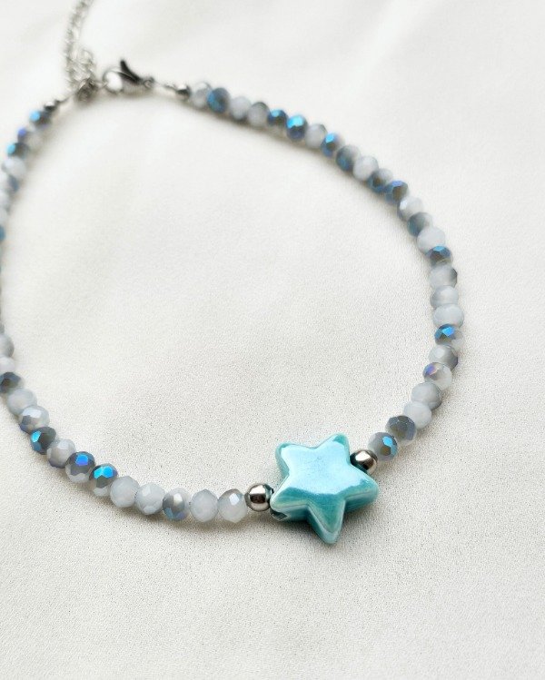 Producto - Tobillera Star turquesa