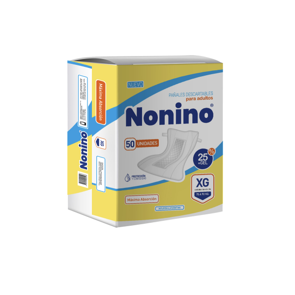 Producto - Pañales Para Adultos Rectos Nonino XG 50 uni Extra Grandes