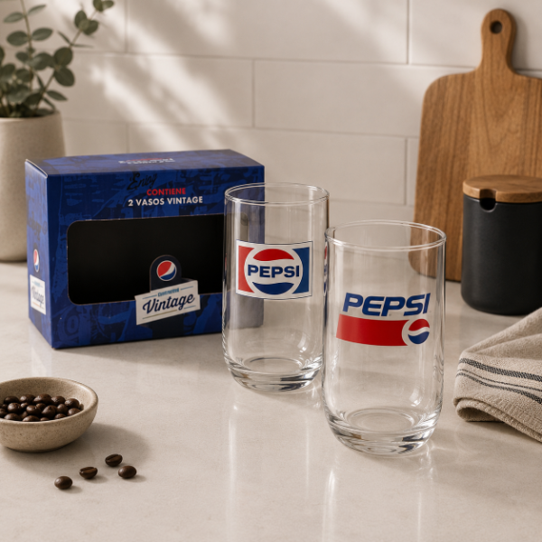 Producto - Pack x2 vasos de pepsi vidrio