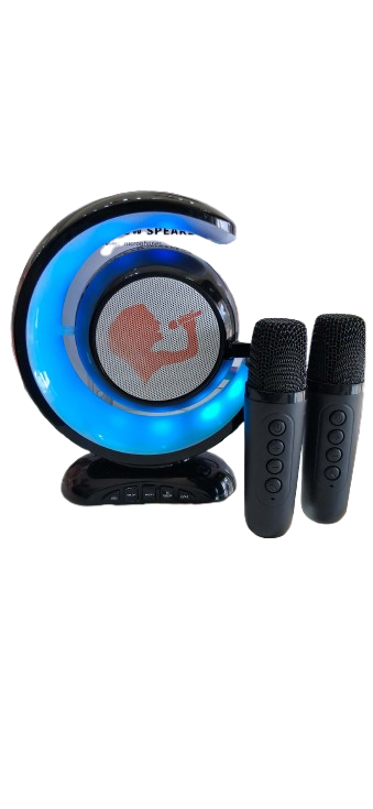 Producto - Parlantes Karaoke con Bluetooh y 2 microfonos