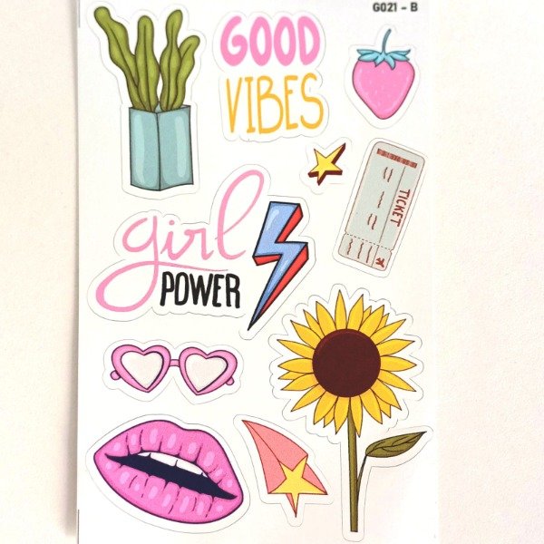 Producto - Plancha de Stickers Girl