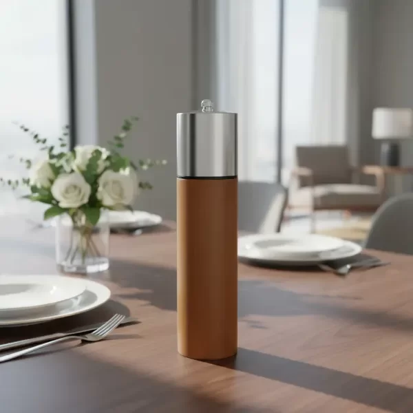 Producto - Molinillo Pimienta Sal Madera Acero Cuchilla 21,5cm