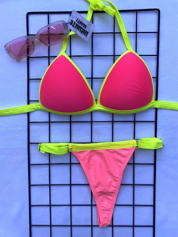 Producto - Bikini luli / rosa con amarillo