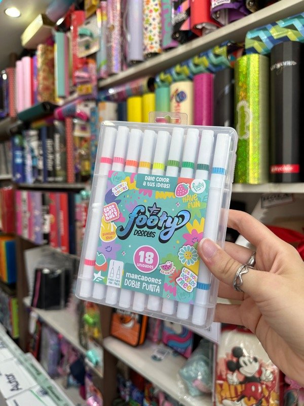 Producto - Marcadores Acrilicos Doble Punta x18