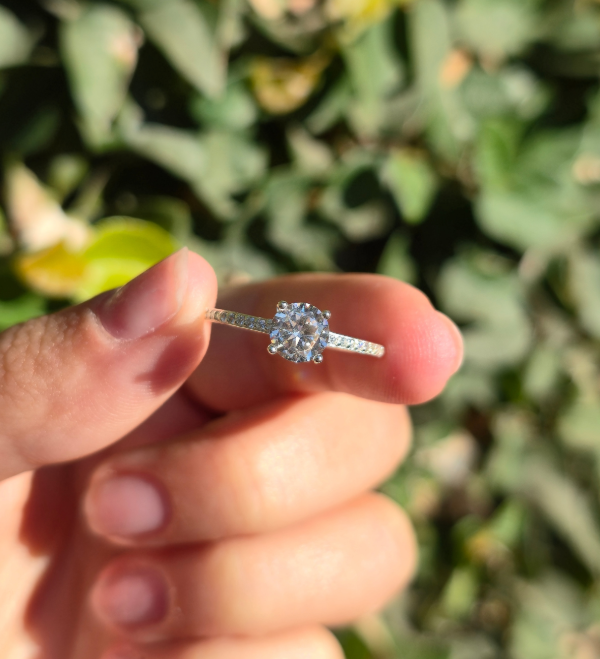 Producto - Anillo Diamond cubic PLATA 925 (grabado)