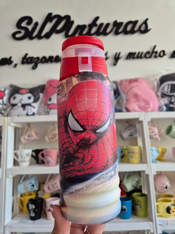 Producto - Botella eco cuero Hombre Araña