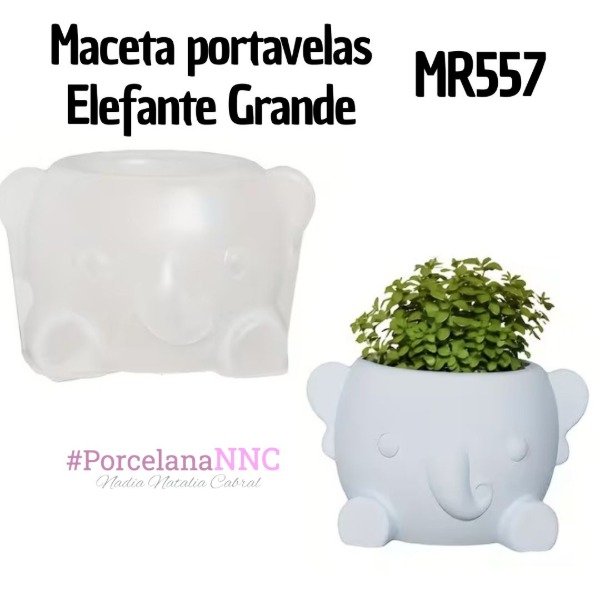 Producto - Maceta portavelas Elefante Grande MR557