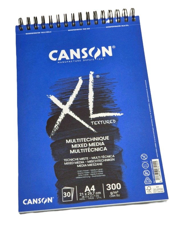 Producto - BLOCK ANILLADO CANSON XL AQUARELLE A4 300 GR TEXTURADO  X 30 HJ