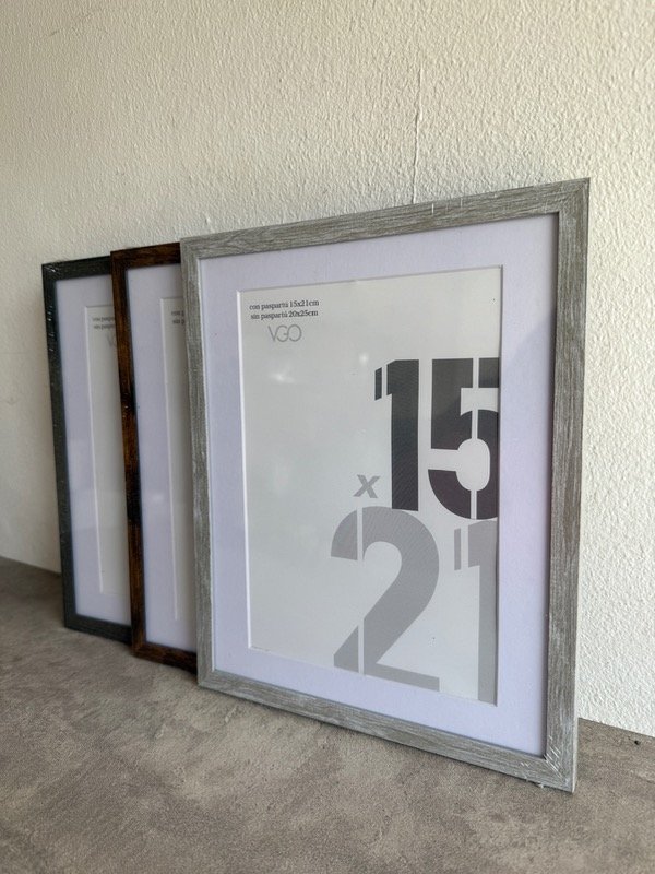 Producto - Portarretrato con paspartú 15x21 marco - 0