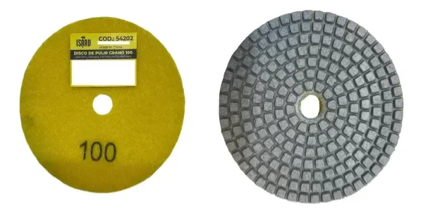 Producto - Disco de Pulir Isard Diámetro 100mm - 100 Granos
