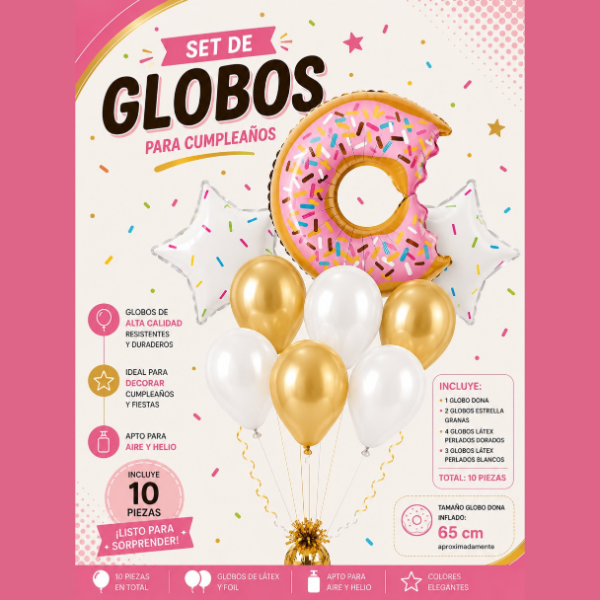 Producto - SET GLOBOS - DONA
